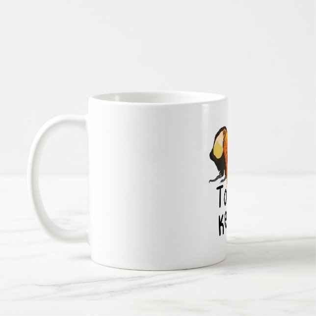T ist für Toucan Keeper Kaffeetasse (Links)