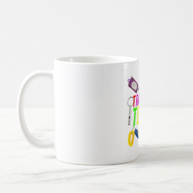 T ist für Training Team Kaffeetasse (Links)