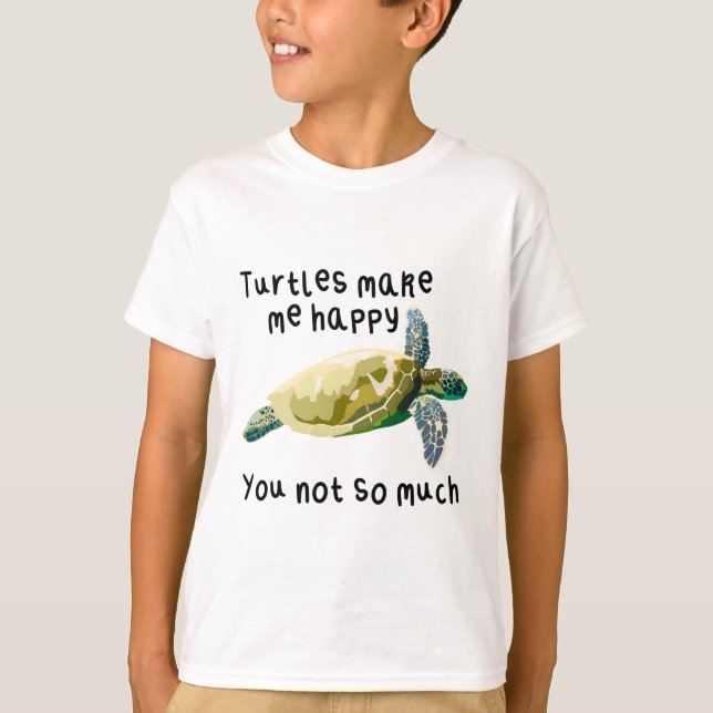 T ist für Turtle T-Shirt (Vorderseite)
