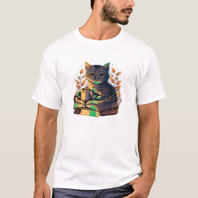 t Lesen eines Buches T Shirt (Vorderseite)