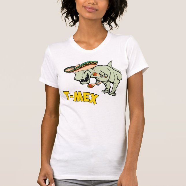 T-Mex T-Rex mexikanischer T-Shirt (Vorderseite)