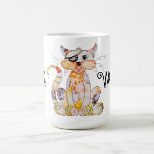 T.N.R. OEuvres Tirées Oreille Chat Mug