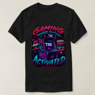 T.R.K RETRO-ACTION-GAMER-AKTIVIERTES T-SHIRT