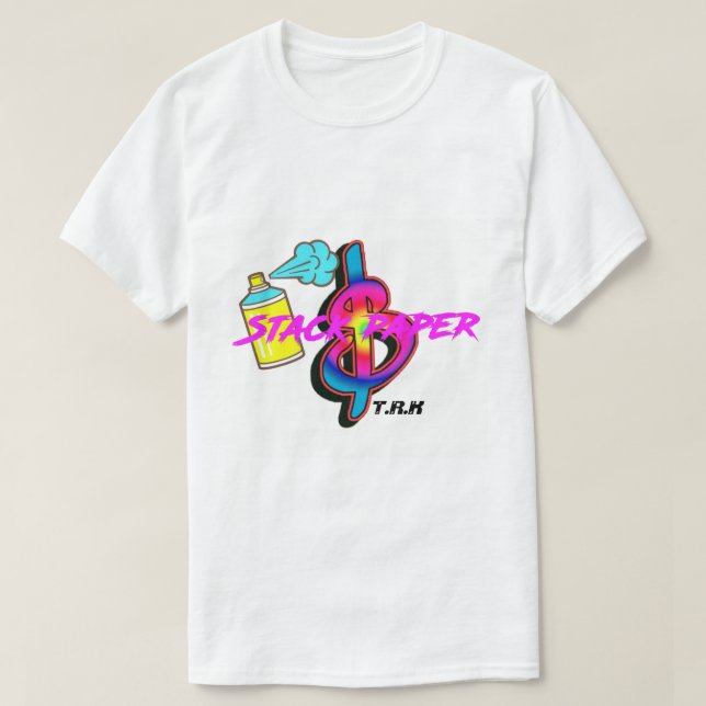 T.R.K STACK PAPIER DOLLA SIGN TSHIRT (Design vorne)