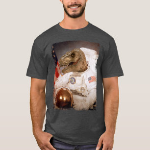 T Re Astronaut Dinosaur Moon Weltraummission Astro T-Shirt