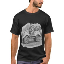 T-Retro-Abenteuerreiter-Vintage-Autoskizze-Design