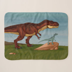 T-Rex and Velociraptor Sherpadecke