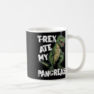T-rex Ate My Pankreas Dinosaur Fun Diabetes Awaren Kaffeetasse