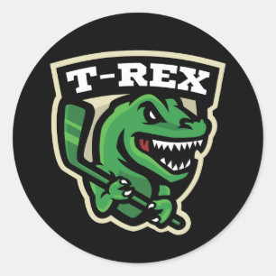 T-Rex-Aufkleber Runder Aufkleber
