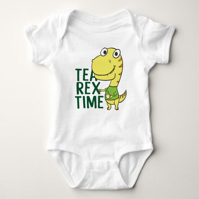T Rex Baby Strampler (Vorderseite)