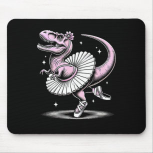 T-rex beim Tanzen in Tutu und Pantoffeln  Mousepad