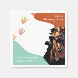 T-Rex Birthday Bash, prähistorisches Party Munch Z Serviette