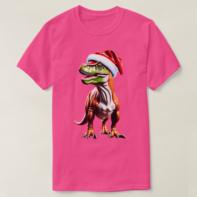 T Rex Christmas TShirt (Design devant)