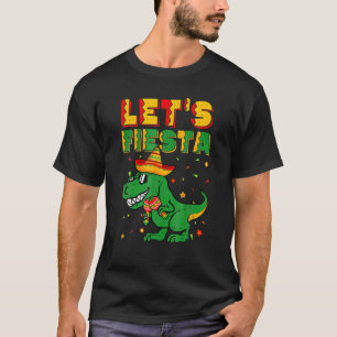 T Rex Cinco De Mayo Tyrannosaurus Dinosaur Lasse F T-Shirt