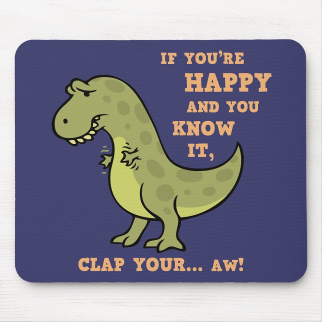 T-Rex Clap II Mousepad (Vorne)