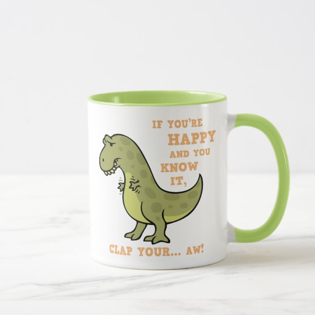 T-Rex Clap II Tasse (Rechts)