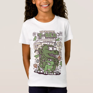 T-Rex Comic Style Kids T - Shirt