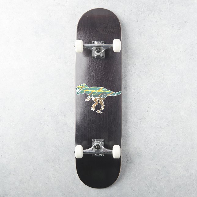 T-Rex Das Zeitalter der Dinosaurier-Meteore Aufkleber (Skateboard)