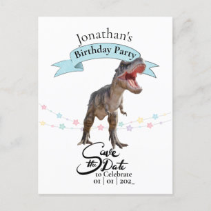 T Rex, Datum vormerken Junge Postkarte