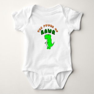 T-Rex des Powers von RAWR Baby Strampler