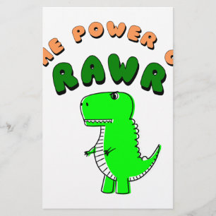 T-Rex des Powers von RAWR Briefpapier