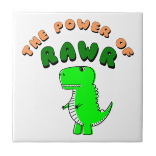 T-Rex des Powers von RAWR Fliese