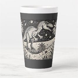 T-Rex Dinasaur Tasse en latte pour historiens