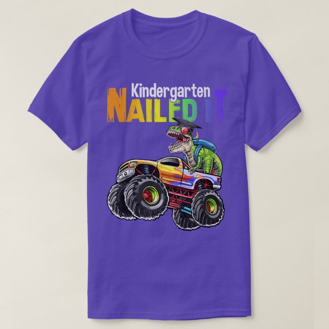 T Rex Dino Class of 2022 Kindergarten nagelte it g T-Shirt (Design vorne)
