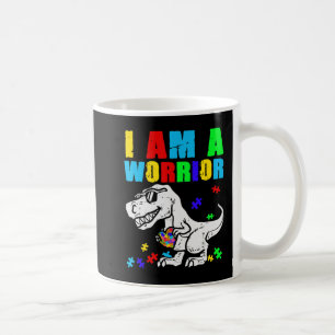 T Rex Dino I Bin ein Krieger Autismus Autismus Bew Kaffeetasse