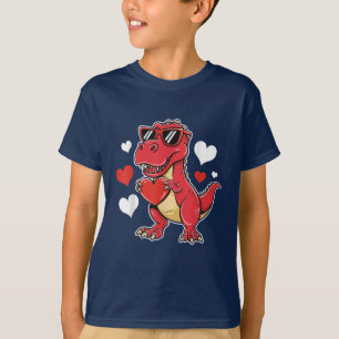 T-Rex Dino Valentinstag Ich stehle Herzen T-Shirt