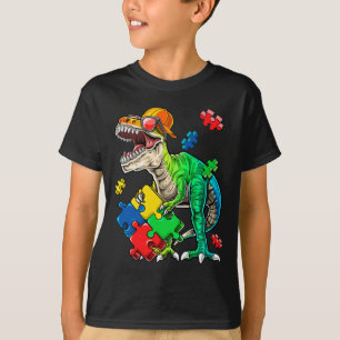 T Rex Dinosaur Autismus Bewusstsein Puzzle Piece G T-Shirt