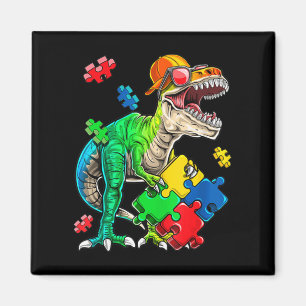 T Rex Dinosaur Autismus Sensibilisierung Puzzle Pi Magnet
