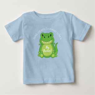 T-Rex Dinosaur Babydusche blau Baby T-shirt