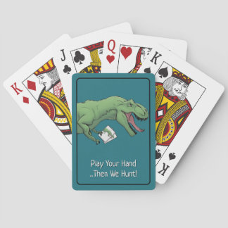 T-Rex Dinosaur Card Game Poker Kartenspielen Spielkarten