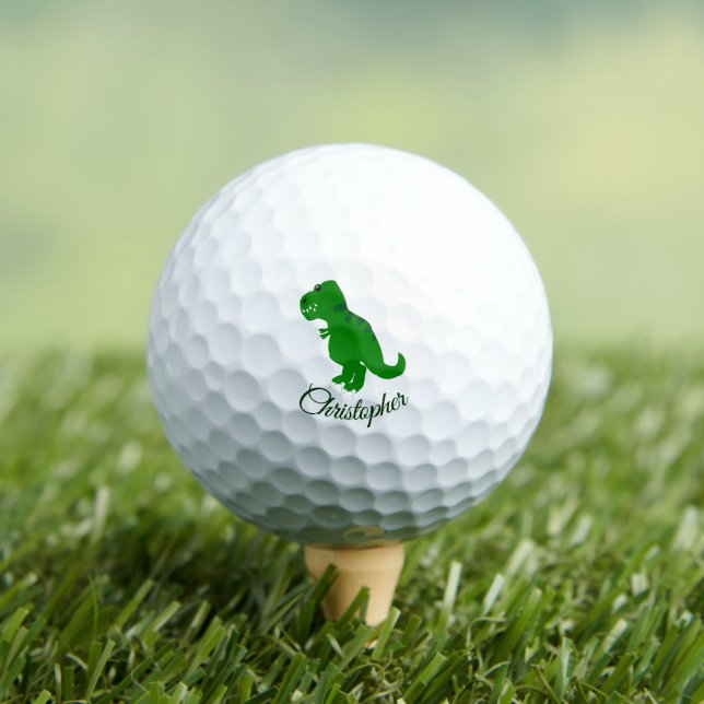 T-Rex Dinosaur Design Golfball (Insitu T-Shirt)