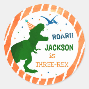 T-rex Dinosaur Drei Rex Gastgeschenk Stickers