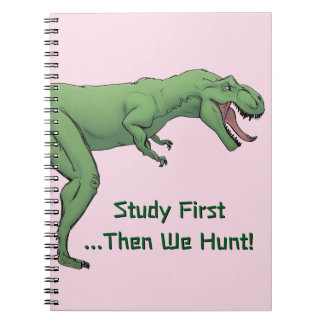 T-Rex Dinosaur École Carnet Spiral
