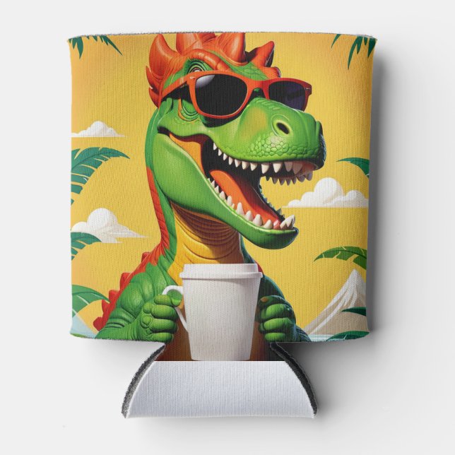 T-Rex Dinosaur Funny Dosenkühler (Vorderseite)