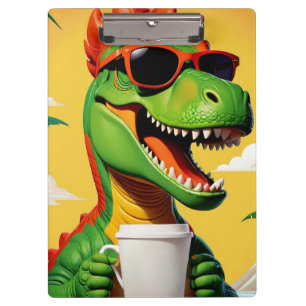 T-Rex Dinosaur Funny Klemmbrett