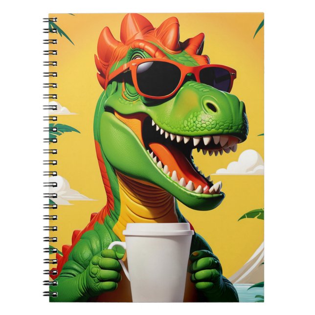 T-Rex Dinosaur Funny Notizblock (Vorderseite)