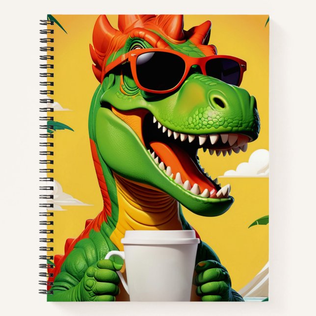 T-Rex Dinosaur Funny Notizbuch (Vorderseite)