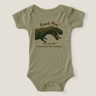 T-Rex Dinosaur Fütterte mir Baby Outfit 1 Stück