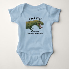 T-Rex Dinosaur Fütterte mir Baby Outfit 1 Stück Strampler