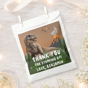 T-Rex Dinosaur Geburtstagsparty Danke Geschenktütchen
