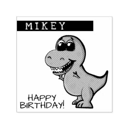 T Rex Dinosaur Geburtstagsparty Permastempel
