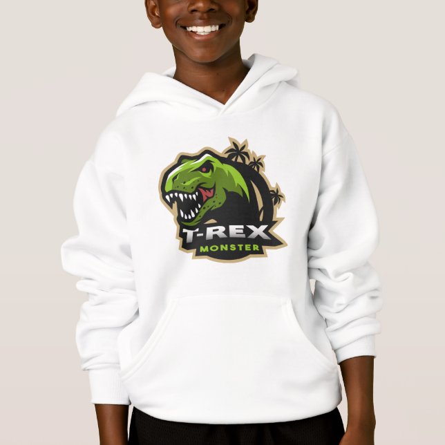 T-Rex Dinosaur  Hoodie (Vorderseite)