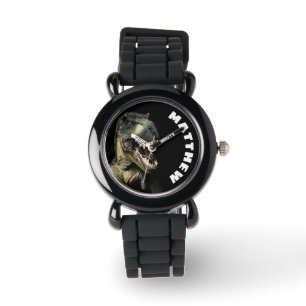 T-Rex Dinosaur-Individuelle Name Armbanduhr