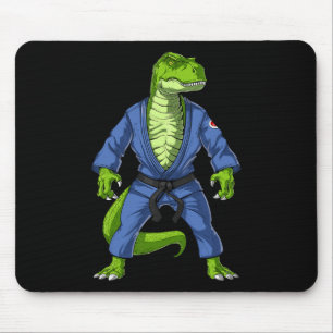 T-Rex Dinosaur Jiu-Jitsu Judo Ninja Kampfsport K Mousepad