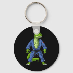 T-Rex Dinosaur Jiu-Jitsu Judo Ninja Kampfsport K Schlüsselanhänger