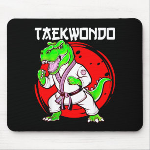 T-Rex-Dinosaur-Kämpfer-Taekwondo Mousepad